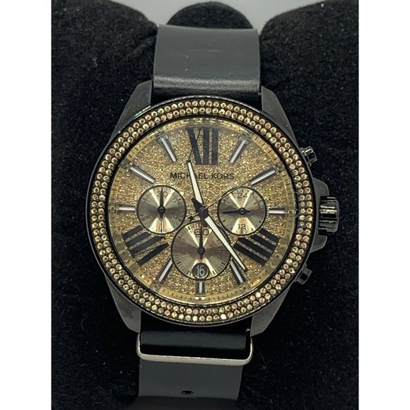 Michael Kors MK5691 Women\'s Black Leather Analog I main image 6